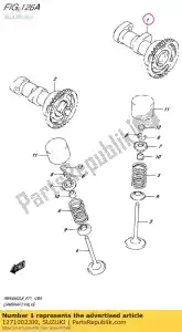 suzuki 1271002J00 camshaft,intake - Bottom side