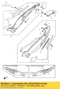 Yamaha 4TVY217100P0 coperchio, lato 1 - Il fondo
