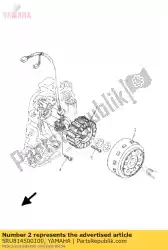 Ici, vous pouvez commander le rotor assy auprès de Yamaha , avec le numéro de pièce 5RU814500100: