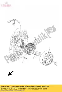 yamaha 5RU814500100 conjunto de rotor - Lado inferior