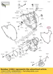 Aqui você pode pedir o 01 junta, tampa do gerador em Kawasaki , com o número da peça 110611299: