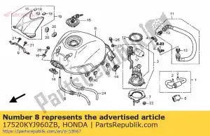 honda 17520KYJ960ZB set serbatoio, carburante (wl) * tipo1 * (tipo1) - Il fondo