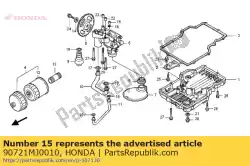 Aqui você pode pedir o pino, guia o'ring em Honda , com o número da peça 90721MJ0010: