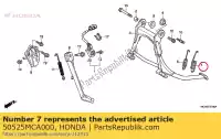 50525MCA000, Honda, mola a, suporte principal honda  gl st 1300 1800 2001 2002 2003 2004 2005 2006 2007 2008 2009 2010 2012 2013 2017, Novo