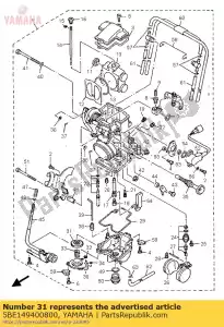 yamaha 5BE149400800 conjunto de diafragma - Lado inferior