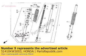 honda 51410KW3003 pipe comp., fr. fork (showa) - Bottom side