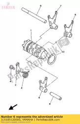 Here you can order the fork, shift 2 from Yamaha, with part number 1LX185120000: