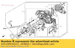 lichaam ingesteld van Honda, met onderdeel nummer 16410MCAD31, bestel je hier online: