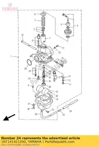 yamaha 1NT141421200 jato, piloto (# 12.5) - Lado inferior