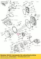 921511233, Kawasaki, tornillo, 6x10 kx250t6f kawasaki  klx kx ninja z zzr 250 300 450 1400 2006 2007 2008 2009 2010 2011 2012 2013 2014 2015 2016 2017 2018 2019 2020 2021, Nuevo