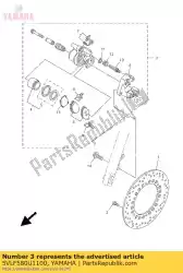 Here you can order the caliper assy (right) from Yamaha, with part number 5VLF580U1100: