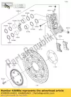 430800144DJ, Kawasaki, pinza-sub-conjunto, fr, rh, b zx100 kawasaki  z zx 900 1000 2014 2015 2016 2017 2018 2019 2020 2021, Nuevo