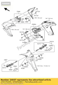 kawasaki 230370299 knipperlicht, links - Rechterkant