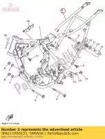 5PA211900233, Yamaha, comp. de bastidor trasero yamaha  yz 85 2008 2009 2010 2011 2012 2013 2014 2015 2016 2017 2018 2019 2020 2021, Nuevo