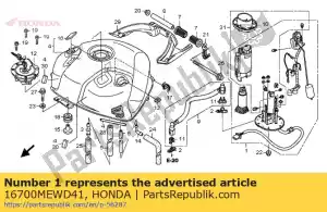 Honda 16700MEWD41 conjunto bomba, combustible - Lado inferior