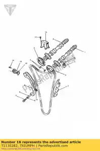 triumph T1130282 shim tappet 2.825mm - Bottom side