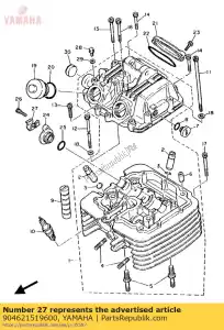 Yamaha 904621519600 klem (3tb) - Onderkant