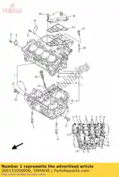 Aquí puede pedir conjunto del cárter de Yamaha , con el número de pieza 20S151000900: