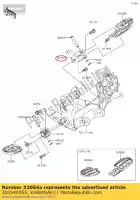 320540055, Kawasaki, bracket-step, rh kx450fcf kawasaki  kx 250 450 2012 2013 2014 2015 2016 2017 2018 2019 2020 2021, Nuovo