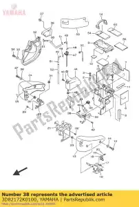 yamaha 3D82172K0100 beugel 1 - Onderkant