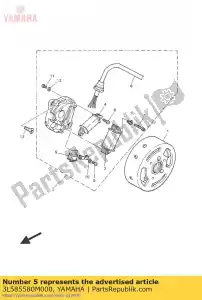 yamaha 3L585580M000 pulser assy - Lado inferior