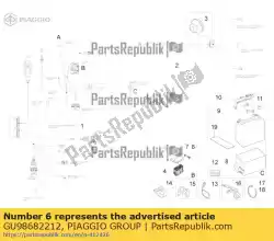 Here you can order the hex socket screw m5x12 from Piaggio Group, with part number GU98682212: