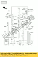 440261538, Kawasaki, veervoorvork, k = 0 klx300-a kawasaki klx 300 1997 1998 1999 2000 2001 2002 2003, Nieuw