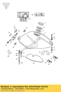 triumph T2400209FG spares kit, f/tank, yellow - Bottom side