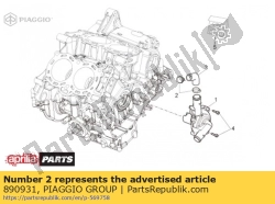 Aprilia 890931, Fascetta, OEM: Aprilia 890931