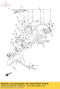 yamaha 3D8216490000 amortecedor - Lado inferior