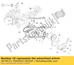 Aprilia 2879633, Anello di tenuta, OEM: Aprilia 2879633