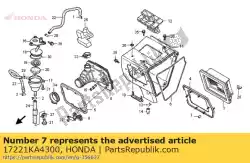 Here you can order the collar, connecting tube setting from Honda, with part number 17221KA4300: