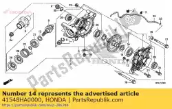 spacer i, ringoverbrenging (2. 30 van Honda, met onderdeel nummer 41548HA0000, bestel je hier online: