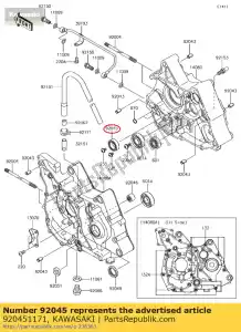 kawasaki 920451171 ?o?ysko kulkowe, 6804 ksf250-a2 - Dół