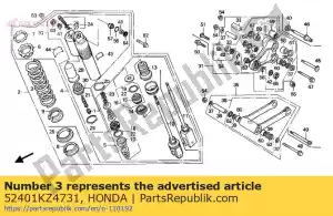 Honda 52401KZ4731 primavera, rr.cushion - Lado inferior