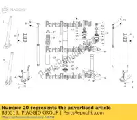 886318, Piaggio Group, O-ring moto-guzzi stelvio zgulze00, zgulzg00, zgulzu01 1200 2008 2009 2011 2016 2017, Nuovo