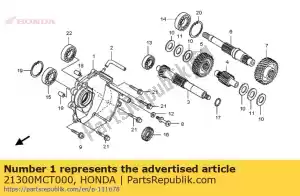 Honda 21300MCT000 comp. de cobertura, transmissão - Lado inferior