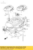 6811541C0128V, Suzuki, ruban, réservoir de carburant suzuki gsx r 1100 1991, Nouveau