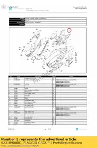 Piaggio Group 623189000C volledige centrale dekking - Onderkant