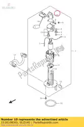 Here you can order the bracket,fuel ga from Suzuki, with part number 1518108J00: