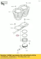 130080587, Kawasaki, 01 bague-set-piston kawasaki  800 2019 2020 2021, Nouveau