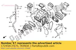 Ici, vous pouvez commander le garde-boue, filtre à air auprès de Honda , avec le numéro de pièce 17245KCY670: