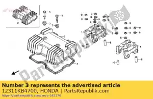 Honda 12311KB4700 cover, cylinder head - Bottom side