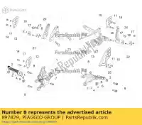 897829, Piaggio Group, suporte de apoio para os pés dianteiro lh aprilia  rsv4 tuono tuono tuono v tuono v4 1100 (usa) tuono v4 1100 (usa) e5 tuono v4 1100 rr (apac) zd4kg000 zd4kga00 zd4kgb zd4kgb00 zd4kgu zd4kgu00 zd4kgua0 zd4kgua1 zd4kza00 zd4kzb00 zd4kzu zd4tyg00, zd4tycc0 zd4tyh00, zd4tycc1 zd4tyu00 zd4tyua0 1000 , Novo