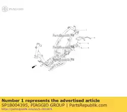 Aqui você pode pedir o quadro com up. P. Em Piaggio Group , com o número da peça SP1B004395: