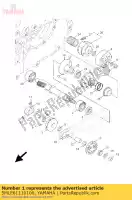 5MLE61110100, Yamaha, engrenagem, acionamento primário yamaha nxc xc 125 2005 2006 2007 2008 2009 2010 2011 2012, Novo