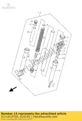 Qui puoi ordinare tubo interno da Suzuki , con numero parte 5111012FD0: