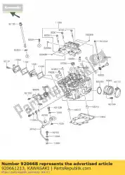 plug jt1100-f1 van Kawasaki, met onderdeel nummer 920661213, bestel je hier online: