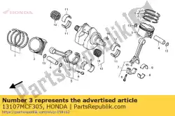 Here you can order the no description available at the moment from Honda, with part number 13107MCF305: