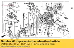 Tutaj możesz zamówić strumie?, przeciek, # 65 od Honda , z numerem części 99108KSC0650: